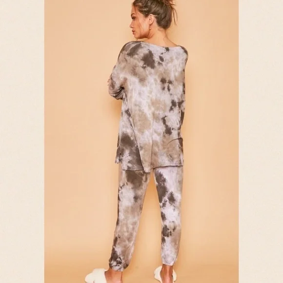 Charcoal/brown Baby French Terry Sweatpants - Picture 5 of 15